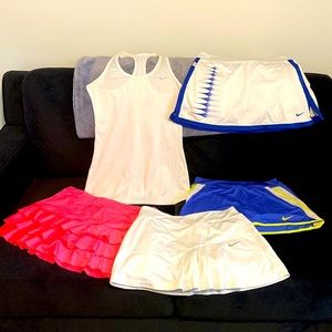 Great tennis gear for the girl with style 4 tennis skirts 1 tank top Nike+